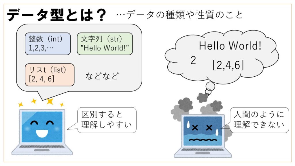 Pythonのデータ型とは？