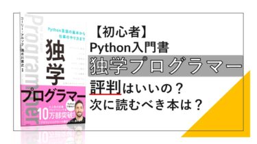 Python入門書の独学プログラマーの評判とその次に読む本